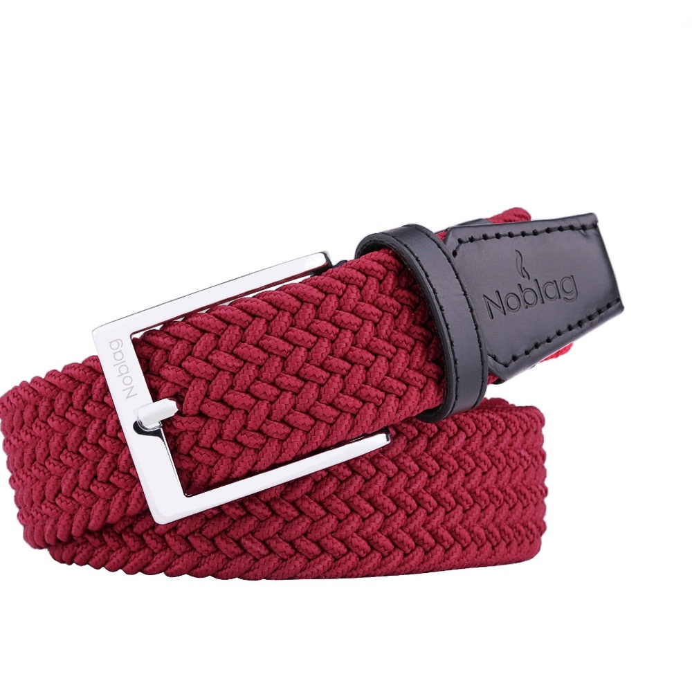 Noblag Woven Braided Leather Belts For Men
